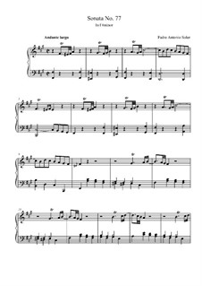 Sonata No.77 in F Sharp Minor: Sonata No.77 in F Sharp Minor  by Antonio Soler