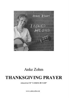 Thanksgiving Prayer: Thanksgiving Prayer by Anke Zohm