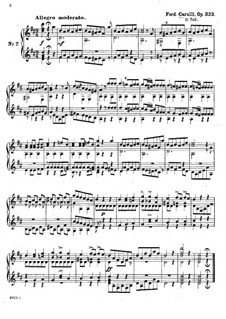 Eighteen Very Easy Pieces for Beginners, Op.333: Book II, No.7-9, for two guitars by Ferdinando Carulli