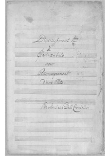 Divertissement for Flute and Harpsichord No.1: Divertissement for Flute and Harpsichord No.1 by Simoni dall Croubelis