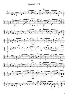 Six Bagatelles, Op.43: Bagatelle No.2 by Fernando Sor