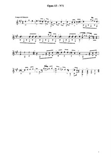 Six Divertissements, Op.13: Divertissement No.1 by Fernando Sor