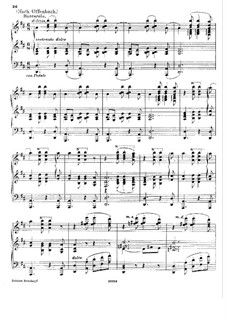 Barcarole: Version for piano (D Major) by Jacques Offenbach