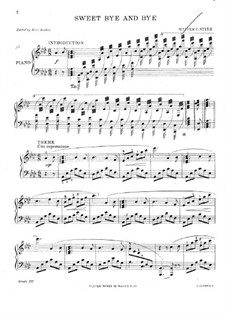 Sweet Bye and Bye: Sweet Bye and Bye by Walter C. Stier
