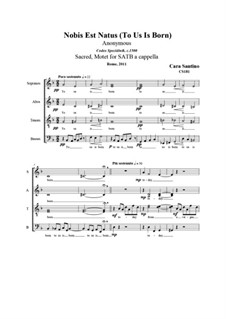 To us is born - Nobis est natus, CS181: To us is born - Nobis est natus by Santino Cara