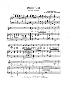 Dearie Girl: Dearie Girl by Margaret Whitney