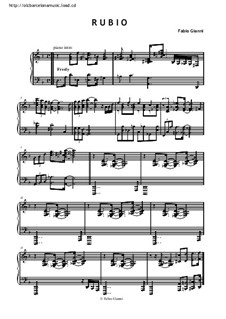 Rubio: For piano by Fabio Gianni