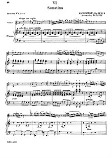 Sonatina No.3: For violin and piano by Muzio Clementi
