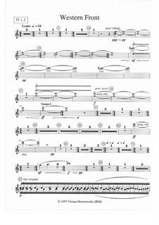 Western Front: Orchestral parts by Nancy Van de Vate