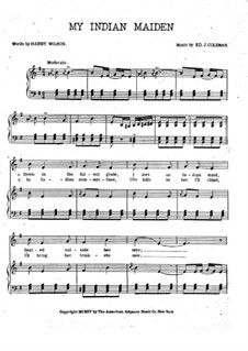 My Indian Maiden: My Indian Maiden by Ed. J. Coleman