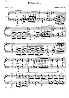 Polonaise in A Flat Major 'Heroic', Op.53: For piano by Frédéric Chopin