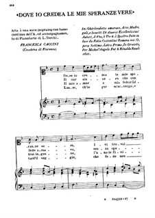 Dove Io Credea le Mie Speranze Vere: Dove Io Credea le Mie Speranze Vere by Francesca Caccini