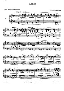 Dance, L.69: For piano by Claude Debussy