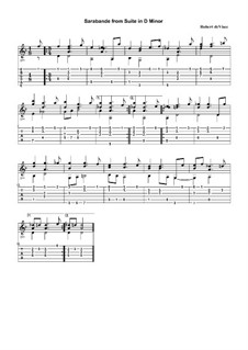 Suite for Guitar (D Minor): Sarabande by Robert de Visée