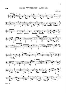 Guitar Album, Op.27: No.6 Song without Words by Charles James Dorn