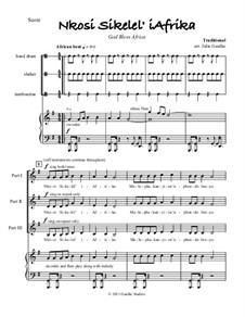 Nkosi Sikelel' iAfrika by E. Sontonga - sheet music on MusicaNeo