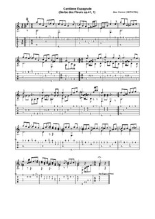 Gerbe des fleurs, Op.41: No.1 Cantinela española by José Ferrer