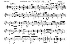 Bei Männern welche Liebe fühlen: For guitar by Wolfgang Amadeus Mozart