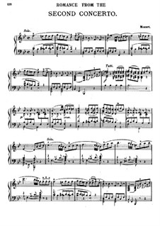 Concerto for Piano and Orchestra No.20 in D Minor, K.466: Movement II. Arrangement for piano by Wolfgang Amadeus Mozart