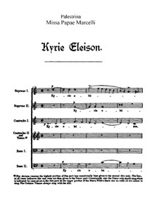 Missa Papae Marcelli: Complete set by Giovanni da Palestrina