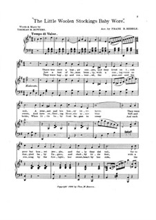 The Little Woolen Stockings Baby Wore, for Voice and Piano: The Little Woolen Stockings Baby Wore, for Voice and Piano by Thomas M. Bowers