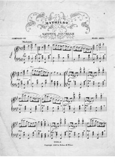 Mathilde. Gavotte Nouvelle: Mathilde. Gavotte Nouvelle by Fred Geil