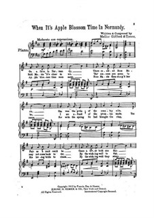 When it's Apple Blossom Time in Normandy: When it's Apple Blossom Time in Normandy by Huntley Trevor