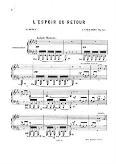 L'espoir du retour, Op.120: L'espoir du retour by J. Goetschy