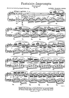 Fantasia-Impromptu in C Sharp Minor, Op.66: For piano (with fingering) by Frédéric Chopin