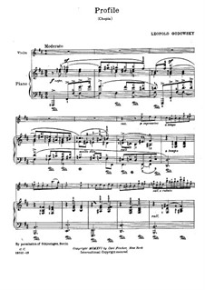 Twelve Impressions for Violin and Piano: No.2 Profile by Leopold Godowsky