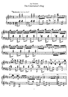 The Entertainer's Rag: For piano by Jay Roberts