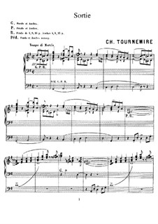 Sortie, Op.3: Sortie by Charles Tournemire