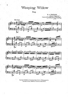 Weeping Willow. Rag: Weeping Willow. Rag by H. A. Fischler