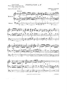 Postlude in F Major, Op.28 No.7: Postlude in F Major by Christian Cappelen