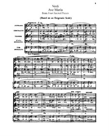 Four Sacred Pieces: For voices and piano by Giuseppe Verdi