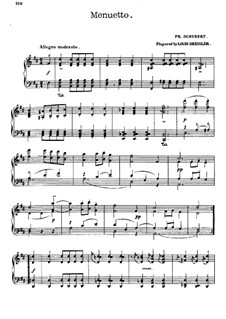 Sonata for Piano No.18 in G Major, D.894 Op.78: Movement III. Minuet by Franz Schubert