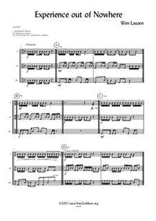 Experience out of Nowhere: For percussion by Wim Lasoen