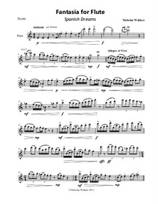 Solo Fantasy for Flute: Spanish Dreams: Solo Fantasy for Flute: Spanish Dreams by Nicholas Wallace