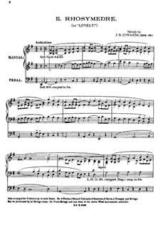 Rhosymedre, for Organ: Rhosymedre, for Organ by J. D. Edwards