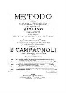 Violin Method, Op.21: Violin Method by Bartolomeo Campagnoli