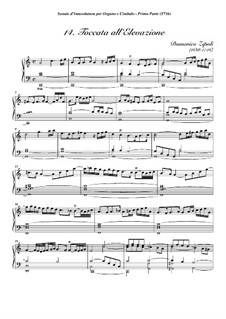 Sonate d'Intavolatura per Organo e Cimbalo: No.14 All' Elevazione in C Major by Domenico Zipoli