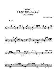 Ten Contredanses, Op.11: Contredanse No.8 by Dionisio Aguado