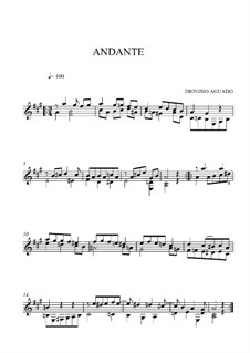 Andante in A Major: Andante in A Major by Dionisio Aguado