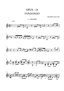 Le fandango, Op.16: Adagio by Dionisio Aguado