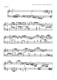 Prelude and Fugue in A Minor, BWV 895: For organ by Johann Sebastian Bach