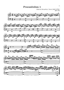 Little Prelude in C Major, BWV 924: For keyboard by Johann Sebastian Bach