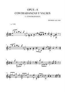 Contredanses et valses, Op.8: No.1 Contredanse by Dionisio Aguado