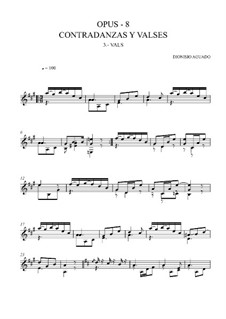 Contredanses et valses, Op.8: No.3 Waltz by Dionisio Aguado