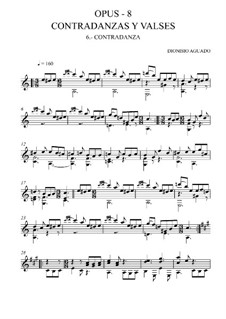 Contredanses et valses, Op.8: No.6 Contredanse by Dionisio Aguado