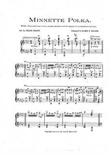 Minnette Polka: For piano by Marie F. McNabb